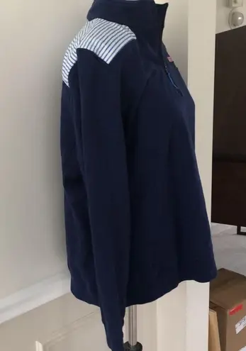 Vineyard Vines Navy  Zip Up Pullover Sweatshirt