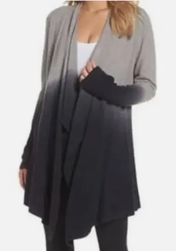 Barefoot Dreams Calypso CozyChic Lite Ombre Wrap Cardigan in Gray Navy Size S/M