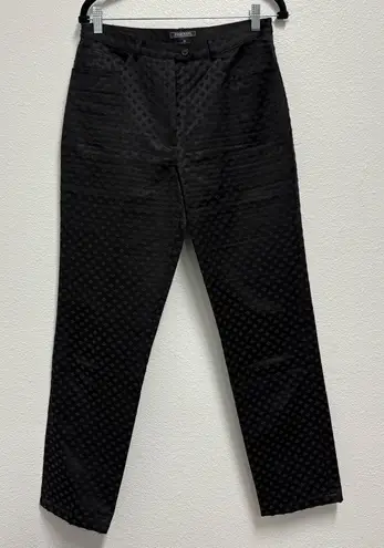 Vintage Harold’s Overall Diamond Weave Black Straight Leg Sz 10 Holiday 5 pocket