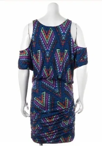 Mara Hoffman Dress M NWT Blouson Cold Shoulder Teepee Silk Printed Cocktail