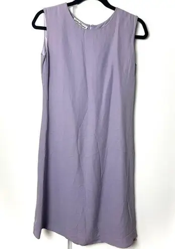 Salvatore Ferragamo Silk Sleeveless Shift Dress in Lilac Purple Vintage