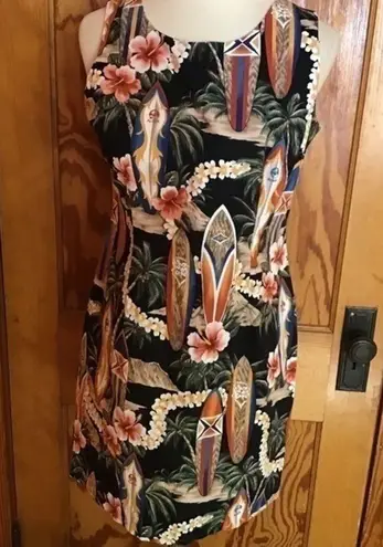 Vintage 90s floral n surf board dress Size L
