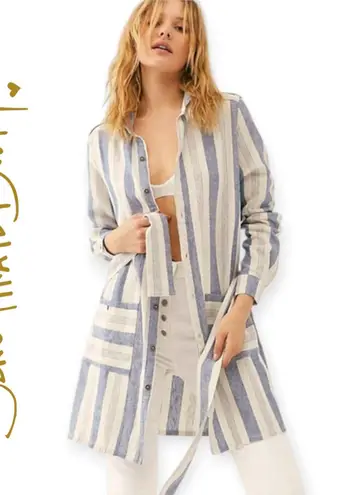 Jen's Pirate Booty | NWT | Size P/S | Isla Linen Nautical Stripe Jacket Dress