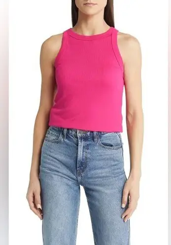 Treasure & Bond Women's Pink Rib Cami Tank Top Size Small