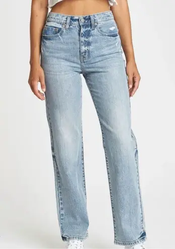 DAZE Denim High Rise Straight Leg Women’s Jeans “Tough Love” Size 25 Blue
