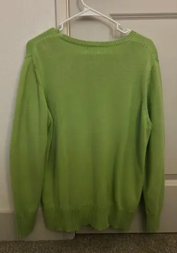 st. john's bay Green Fleece Pull Over