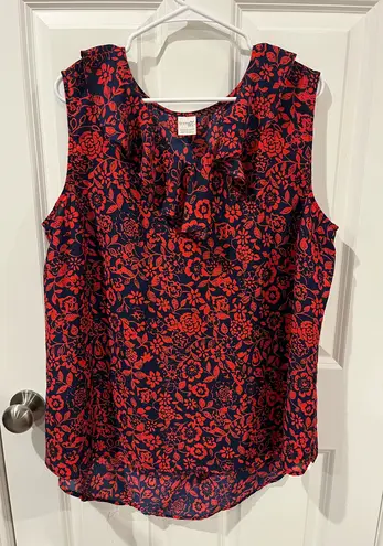 Terra & Sky  Red and Blue Tank Top Size 1XL - Image 1