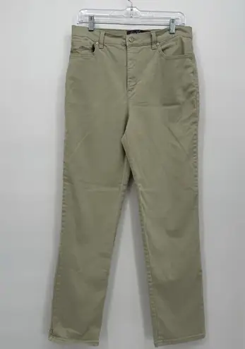 Gloria Vanderbilt Amanda Light Green Cotton Jean Pants Size 10
