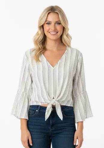 Lavender Field medium bell sleeve boho blouse