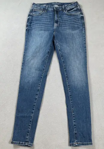 Arizona Jeans Womens 11 Blue High Rise Jegging Skinny Medium Wash Faded Denim