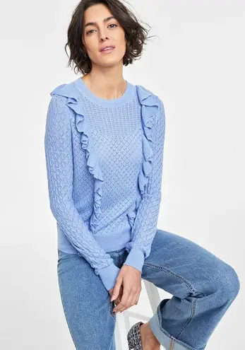 On 34th Pointelle Ruffle