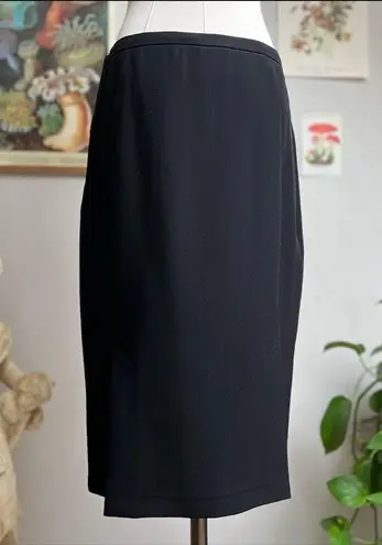 Armani Collezioni Black Silk Pencil Skirt size 4 small