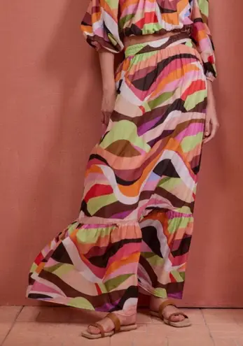 DEVOTION TWINS Inala Boho Maxi Skirt Sz Small