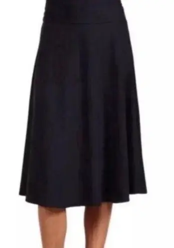 Patagonia  Glory Midi Fold Down Waist Black Skirt Size small Nylon Blend