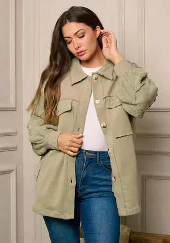 Boutique NWT Sherpa Shacket