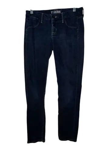 Hudson Women's Jeans Size 27 Straight Leg Dark Wash Blue Low Rise Denim Cotton