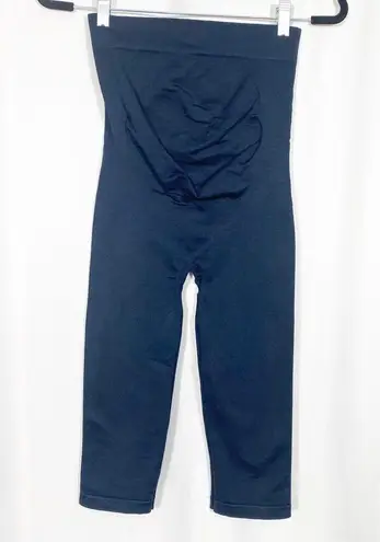 BLANQI Maternity Belly Support Crop Leggings: Navy Blue Size undefined