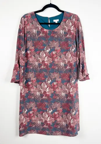 Garnet Hill Women's Floral Silk Shift Dress Sz 6