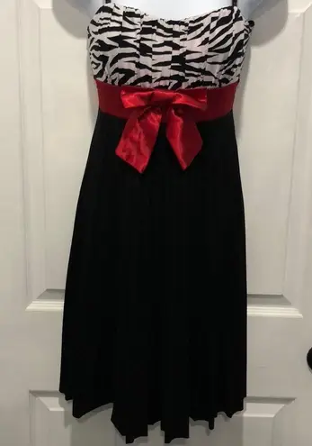 Taboo Rhinestone Strap Party Dress