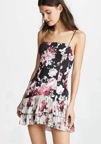 Fame and Partners Oksana Floral Dress In Blushing Blooms Night Size 10