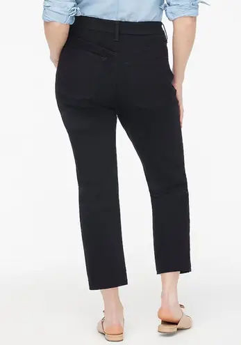 NWT J.Crew Curvy Essential Straight Black Jean In All Day Stretch Black Size 30