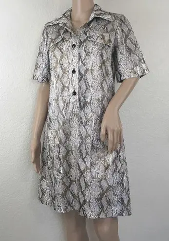 Alberto Makali Snakeskin Print Dress 8