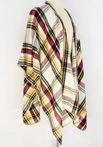 Woolrich plaid poncho