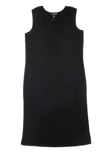 Ming Wang NWT Sleeveless Sheath in Black Wrinkle Resistant Knit Dress XS