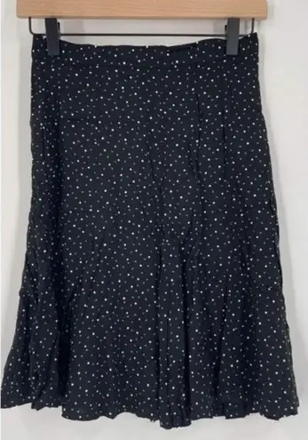 Vintage 90s Counterparts Knee length preppy geometric skirt size 8 academic Black