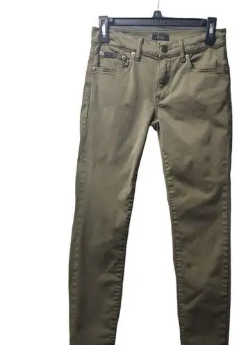 Polo Ralph Lauren Olive Green Pants Slim Fit Casual Everyday Size 27