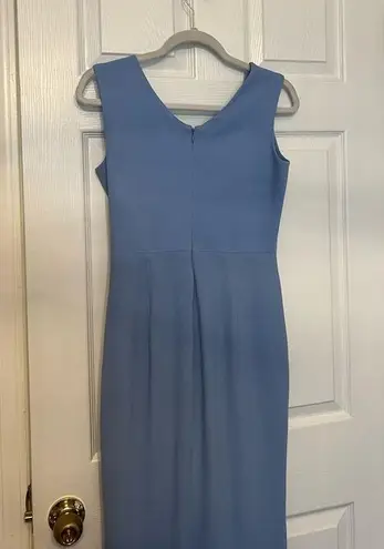 Dress the Population Sandra Plunge Crepe Trumpet Gown