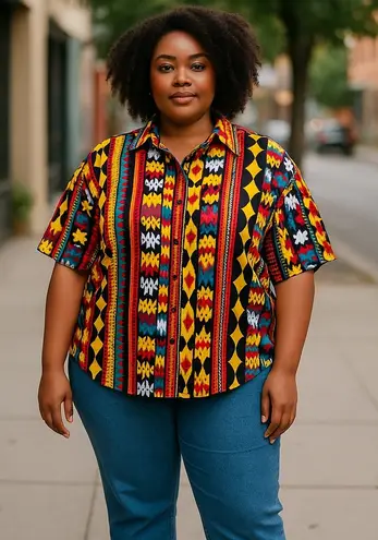 Vintage Side Saddle 100% Cotton Cutoff Sleeves Button Up Top Western Size Large Black