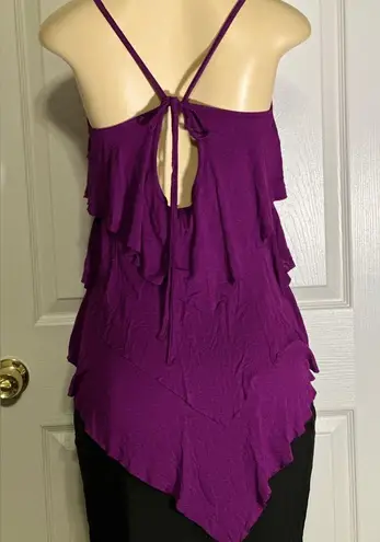 American Dream Purple Tiered Tank Size M