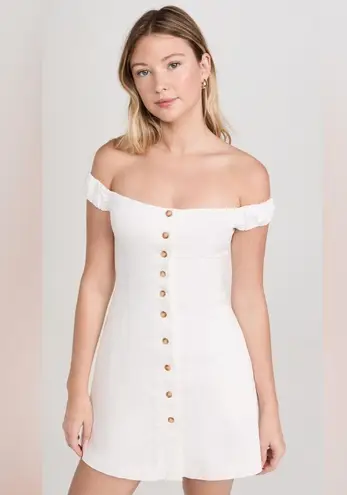 Favorite Daughter The Lovesick Mini Dress, Size 12, $258 White