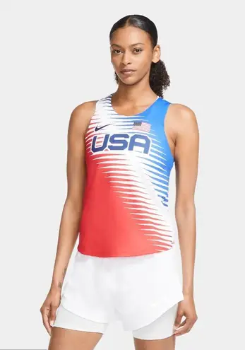 Nike  Dri-Fit Tank Team USA AeroSwift Running Singlet Size XL (16-18) NWT