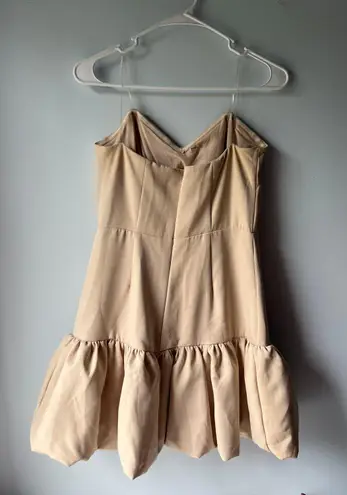 DO+BE Revolve Tan Strapless Mini Dress