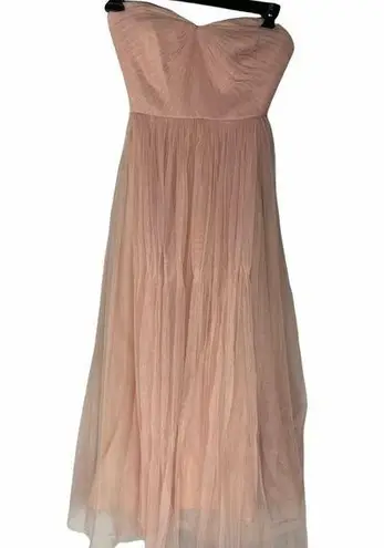 Jenny Yoo Tulle Strapless Bridesmaid Dress 0