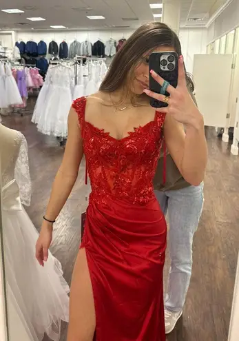 Let’s Red Prom Dress Size 2