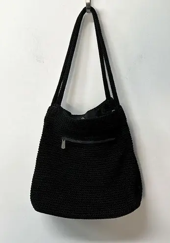 The Sak WOVEN FABRIC SHOULDER BAG WOMENS BLACK