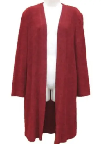 Joseph Ribkoff NWOT Deep Red Long Cardigan Duster Jacket