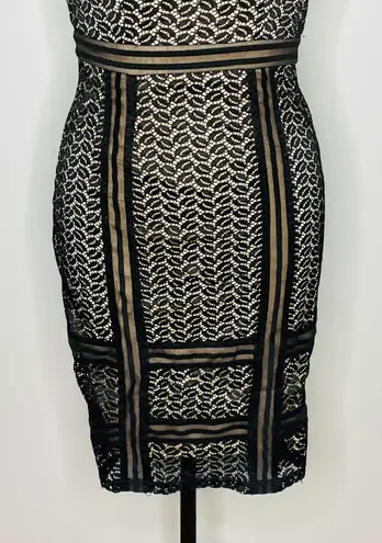 Missguided x Nordstrom Strappy Midi Bodycon Lace Dress- Size US 8 UK 12