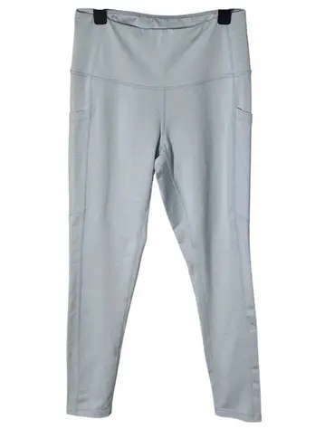 Z By Zella Studio Luxe High Waist Pocket Crop Leggings Light Blue Sky Size S