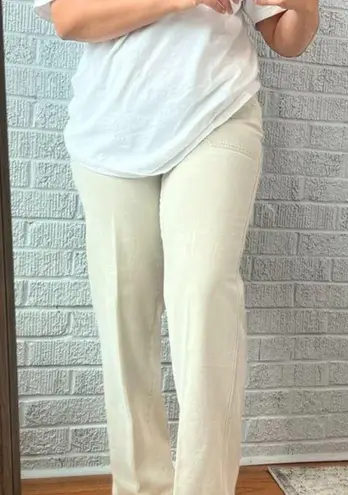 Woolrich Women's Pants 8 Light Khaki 100% Cotton Straight Leg