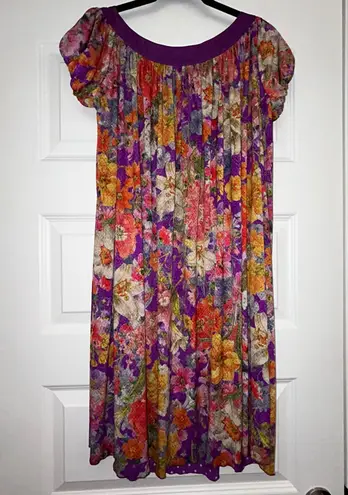 Argenti Floral Print Embellished Short Sleeve Baby Doll A