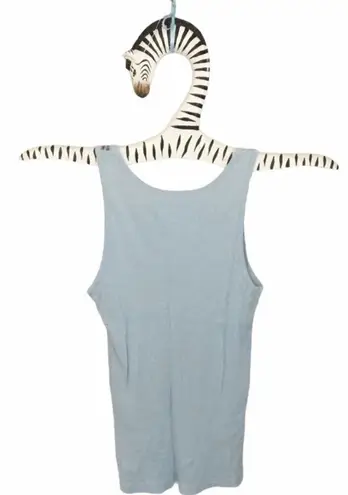 new Project e Vintage ❃ Floral Graphic Tank ❃ Baby Blue with Embroidery ❃ Large