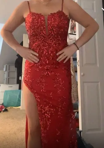 Prom Dress Red Size L