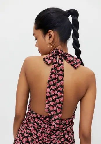 Kiss the Sky La Rose Halter Mini Dress NWT