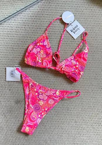 Kulani Kinis Pink Kulani “Strawberry Swirl” Swim Set
