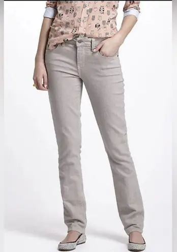 Pilcro and the Letterpress Anthropologie Stet Gray Straight Leg Jeans