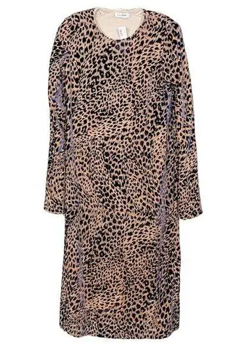 Roseanna NEW Cheetah Print Crushed Velvet Midi Dress, NWT, Size Small, MSRP $745